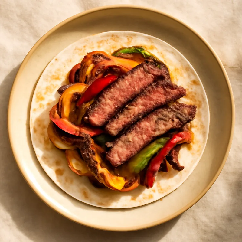 Steak Fajitas with Charred Peppers