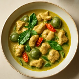 Gaeng Keow Wan Gai (Green Curry Chicken Batch)