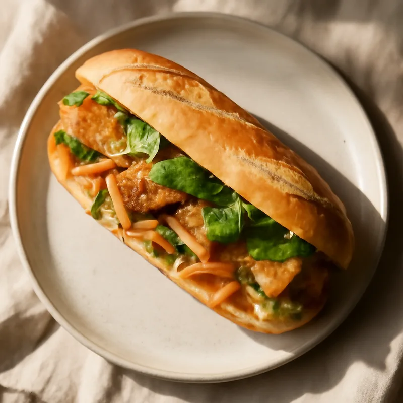Banh Mi Chay (Vegan Lemongrass Tofu Baguette)