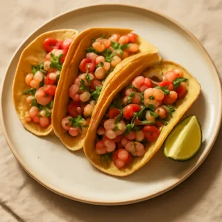 Quick Shrimp Ceviche Tacos