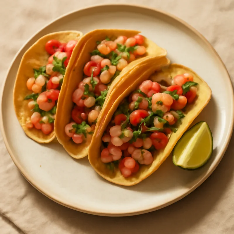 Quick Shrimp Ceviche Tacos