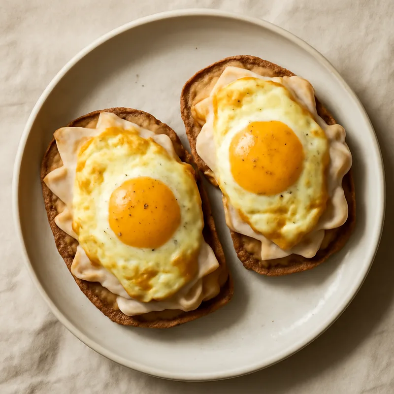 Deli Turkey And Egg Breakfast Melts On Rye