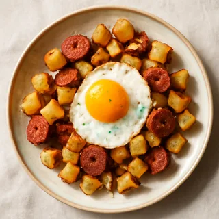 Turkey Sausage And Potato Breakfast Skillet