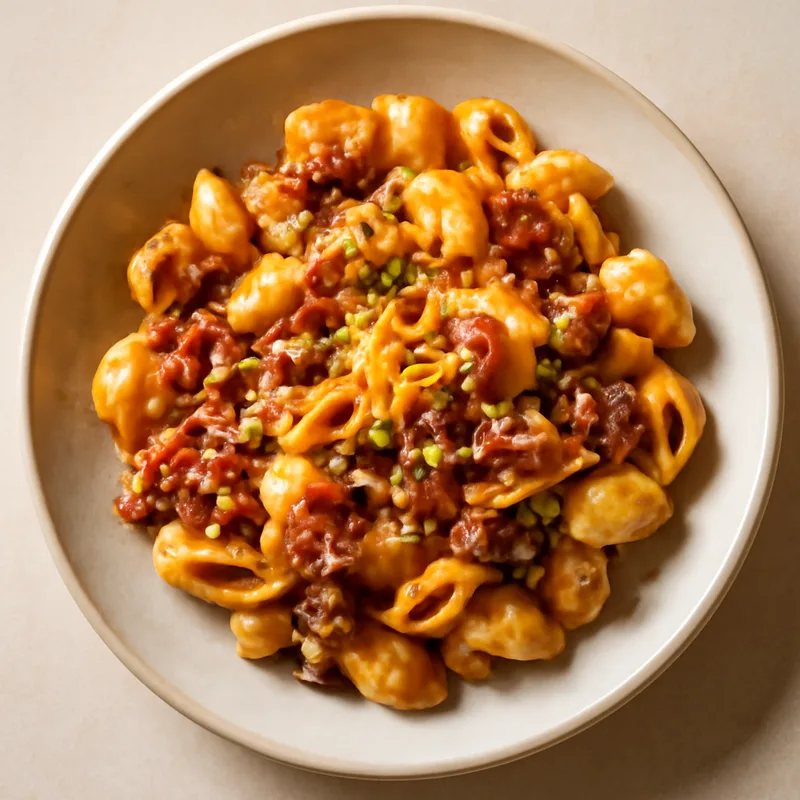 Bacon Cheeseburger Pasta Skillet With Sharp Cheddar