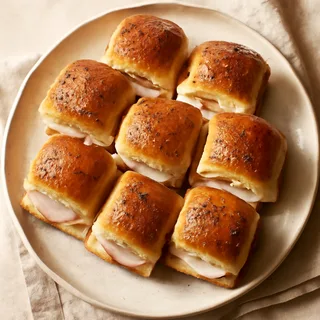 Baked Turkey Sliders With Provolone And Poppy Butter