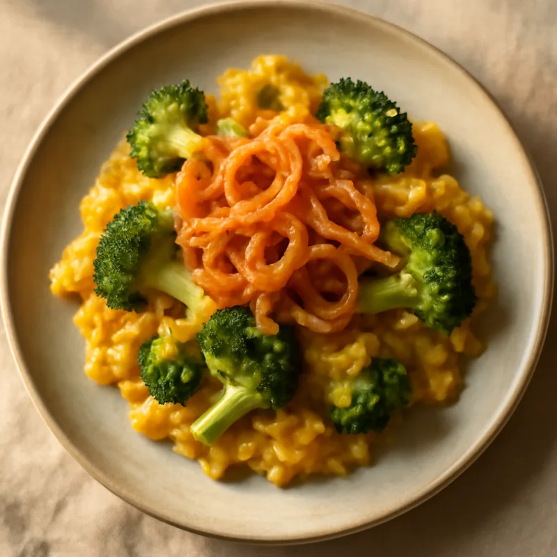 Cheesy Broccoli And Rice Casserole With Crispy Onions