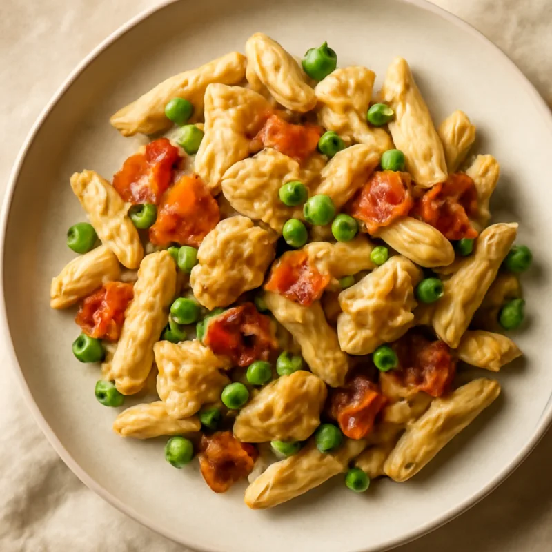 Chicken Bacon Ranch Pasta Skillet With Peas