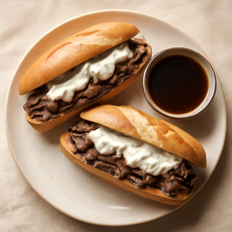 French Dip Sandwiches With Horseradish Cream