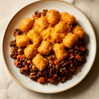 Hamburger Hot Dish With Tater Tots