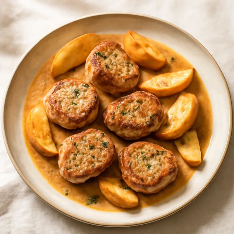 Pork Tenderloin Medallions With Apple Pan Sauce