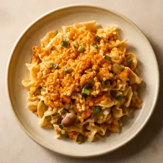 Tuna Noodle Casserole With Buttered Cracker Topping