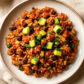 Turkey Taco Rice Skillet With Black Beans And Corn