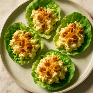 Bacon And Cheddar Egg Salad Lettuce Cups