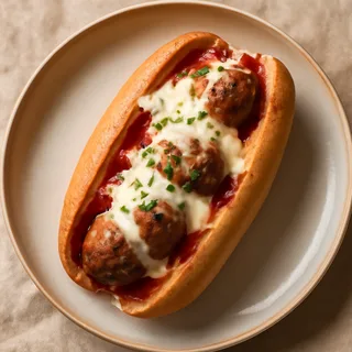Baked Meatball Subs With Melted Mozzarella