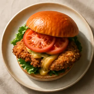Buttermilk Chicken Cutlet Sandwiches With Honey Mustard