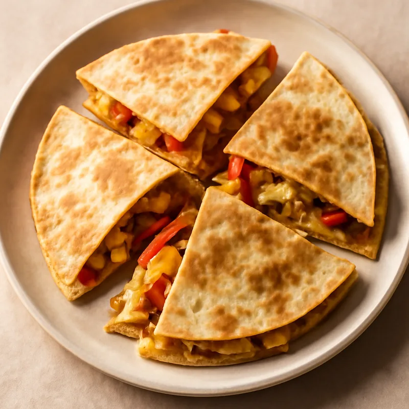 Chicken Quesadillas With Peppers And Pepper Jack