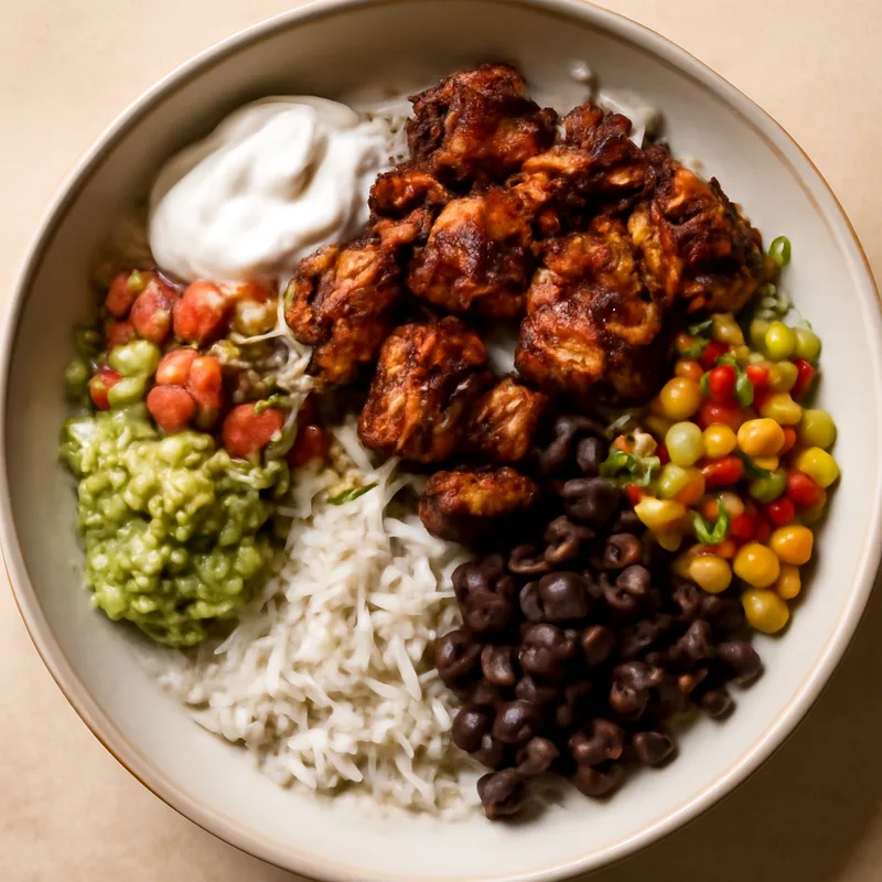 Chipotle Chicken Thigh Burrito Bowls