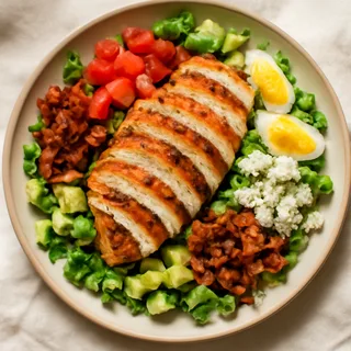 Chopped Cobb Salad Plates With Grilled Chicken