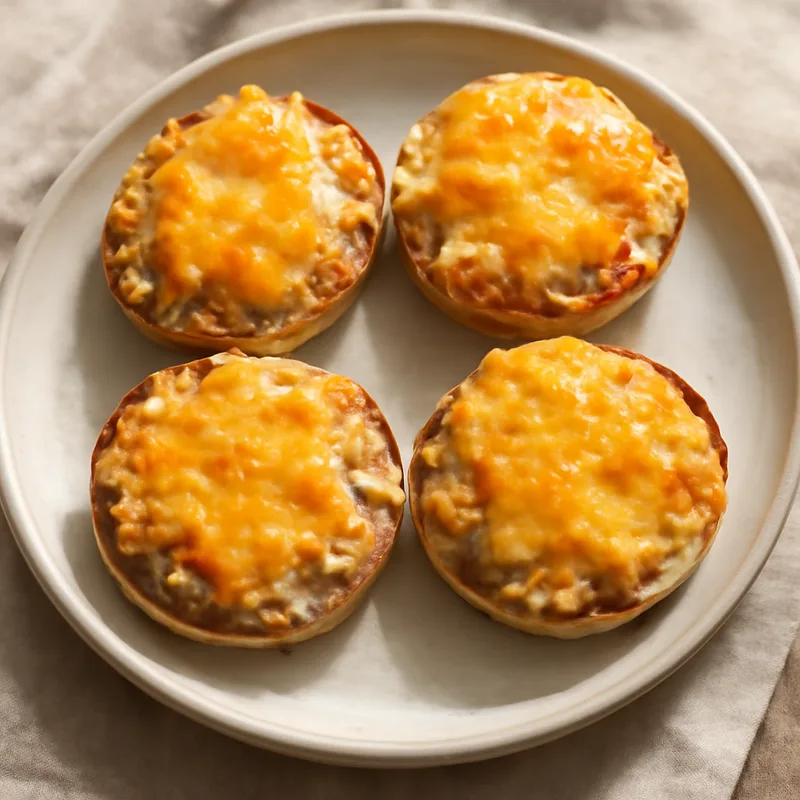 Crab Melts On English Muffins With Sharp Cheddar
