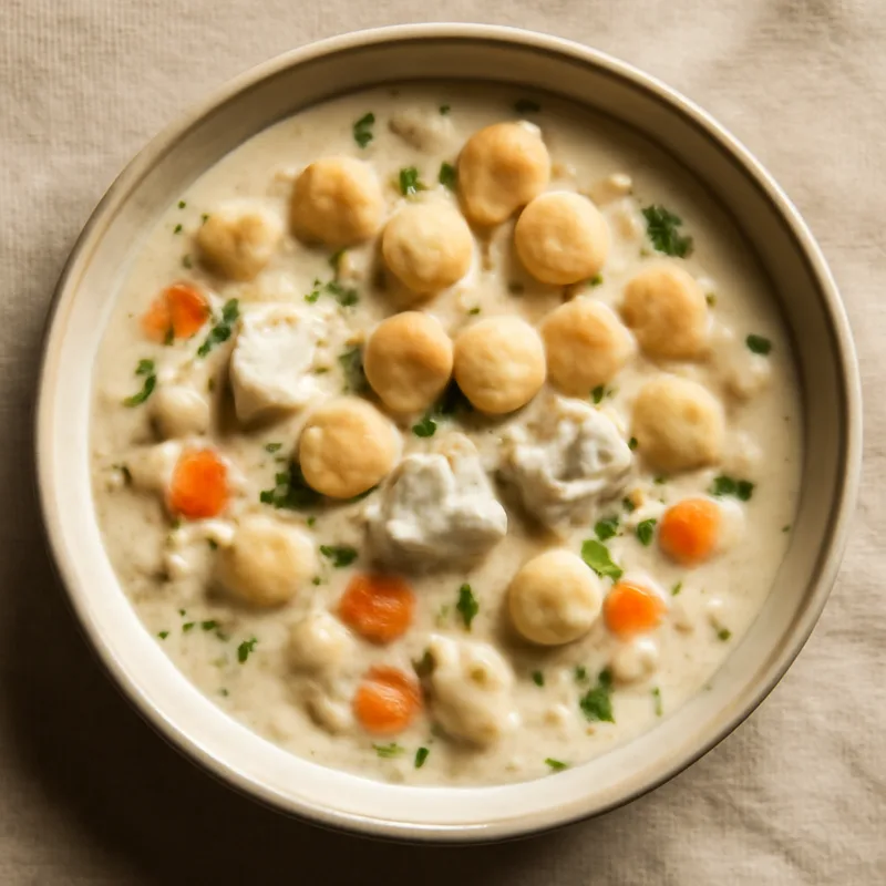 Creamy Fish Chowder With Oyster Crackers