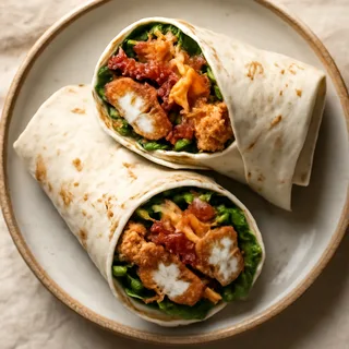 Crunchy Chicken Ranch Wraps With Bacon And Cheddar