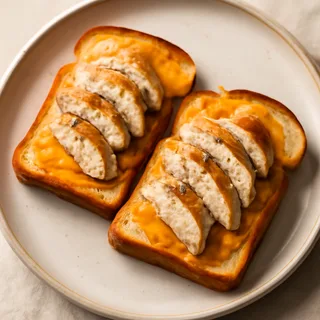 Grilled Chicken And Cheddar Melts On Texas Toast