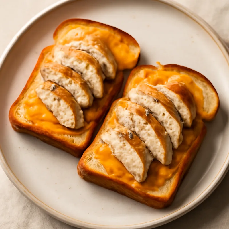 Grilled Chicken And Cheddar Melts On Texas Toast