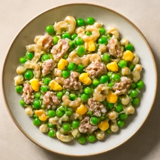 Loaded Tuna Pasta Salad With Peas And Cheddar