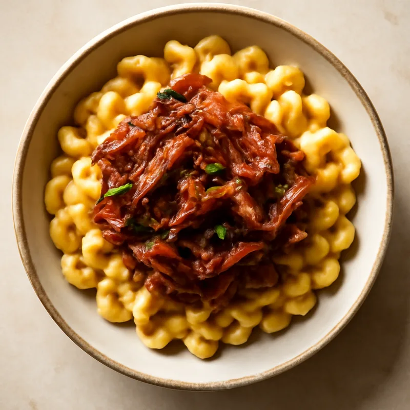Pulled Pork Mac And Cheese Bowls