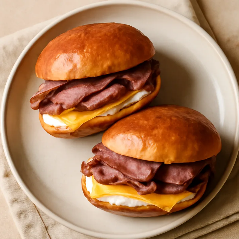 Roast Beef And Cheddar Sandwiches With Horseradish Mayo