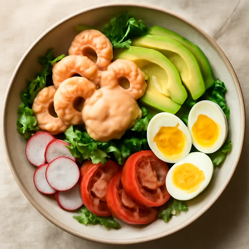 Shrimp Louie Bowls With Avocado And Thousand Island