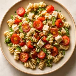 Turkey Bacon Ranch Pasta Salad