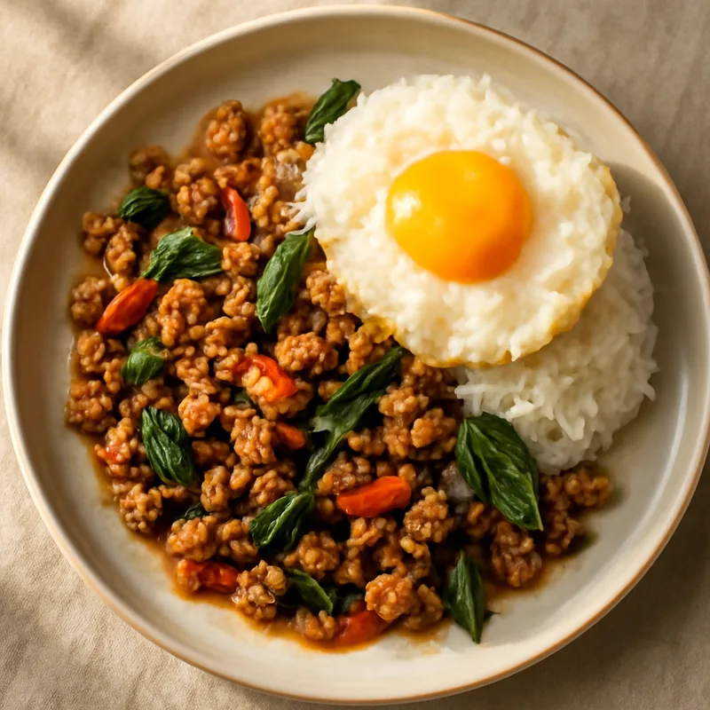 Pad Krapow Gai (Thai Basil Chicken)