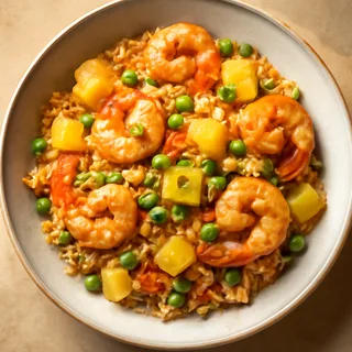 Pineapple Fried Rice with Shrimp